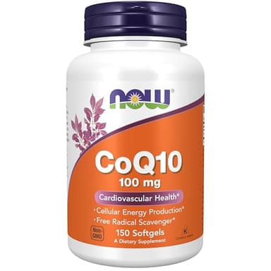 NOW Foods Supplements, CoQ10 (Coenzyme Q10) 100 mg, Pharmaceutical Grade, Cardiovascular Health*, 150 Softgels