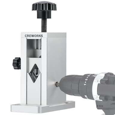 CREWORKS Manual Wire Stripper Machine with Patent, Drill Powered Wire Stripper with Adjustable Feed Hole, Portable Cable Stripping Tool with Hand Crank for 0.06"-0.9" Scrap Copper Cable Recycling