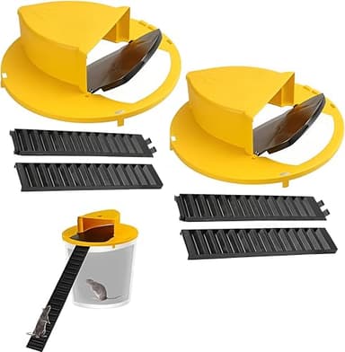 Mouse Trap Bucket Adapted to 5 Gallon Bucket Lid Rat Trap Automatic Reset for IndoorOutdoor Use Reusable