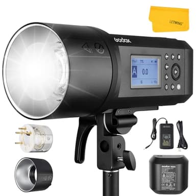 Godox AD600 Pro AD600Pro Outdoor Flash Strobe Light, 600Ws TTL Studio Flash Monolight, 2.4G 1/8000s HSS Speedlite, Powerful Li-ion Battery, Compatible for Canon Nikon Sony FUJIFILM Olympus Panasonic