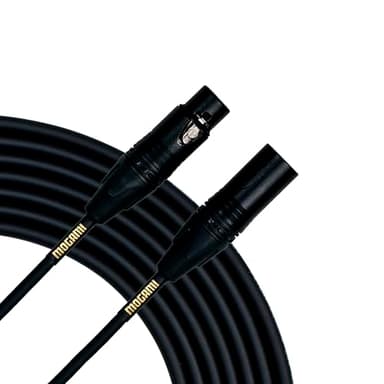 Mogami Gold Studio 06 XLR to XLR Quad Conductor Patch Cable 6 feet with Gold Contacts, XLRM-XLRF Connectors, Pro Audio Noise-Free