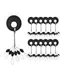 Beoccudo Bobber Stops Rubber Bobber Stoppers for Fishing Line, 600pcs Weight Stoppers Fishing