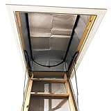 Storystore Attic Stairs Insulation Cover 25" x 54" x 11" - Attic Ladder Insulation Cover - Attic Tent with Zipper - Fire Proof Attic Cover Stairway Insulator