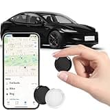 2 Pack GPS Trackers for Vehicles Work with Find My (iOS Only) Real Time Mini Car Air Tracker Tags Global Coverage Hidden Car Locator Tracking Device No Monthly Fee or Subscription No SIM Card Required