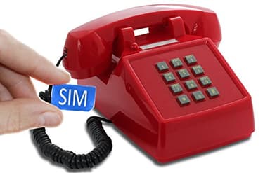 Opis PushMeFon 4G Mobile Desk Phone – Classic Retro GSM Cell Phone for Home, Senior/Elderly Friendly, Unlocked Vintage Telephone, Red