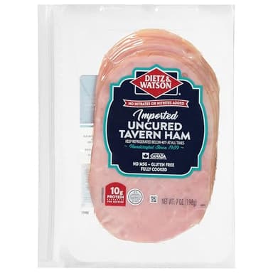 Dietz & Watson Pre-Sliced Imported Tavern Ham, 7 oz