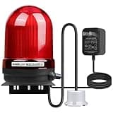 Sump Pump Alarm, High Water Leak Detection, with 110dB Loud Alarm and LED Indicator, 5ft Probe Cable, Suitable for Indoor/Outdoor Systems in Basements, Septic Tanks, and Sumps