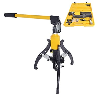 waltyotur 5T Hydraulic Gear Puller 3 Jaw Puller Set Hydraulic Bearing Puller 3 in 1 Pump Oil Tube Drawing Machine Wheel Bearing Pulling Separator