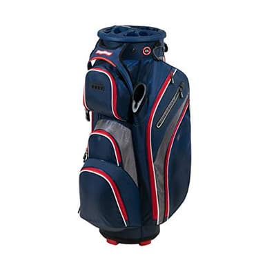 Bag Boy Revolver XP Golf Cart Bag, 14 Way 360⁰ Rotating Top with Full Length Individual Dividers, External Putter Tube, 9 Pockets