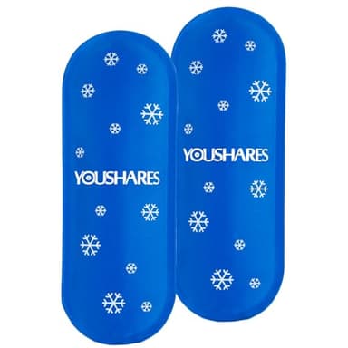 YOUSHARES Diabetes Ice Packs for Insulated Medication Travel Bag - TSA Approved Ice Packs for Insulin Cooler Travel Case, Mini Ice Packs Suitable for Most Medication Cooler Travel Case（2 Packs）