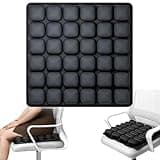 Sondur Travel Cushion Airplane Seat Cushion 3D Air Cell Inflatable Seat Cushion for Air Travel Seat Cushions for Airplane Portable Cushion for Car Seat, Office Chair, Wheelchair (Black, A)