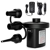 Jasonwell Electric Air Pump Portable Quick-Fill AC DC Inflator Deflator Pump for Air Mattress Inflatables Pool Floats Water Toy Raft Bed Boat Pool Toy with Nozzles110-240 V