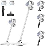 VersLife Cordless Vacuum Cleaner, 30Kpa Stick Vacuum with 2000mAh Rechargeable Battery, 35 Mins Runtime, 6-in-1 Lightweigt Handheld Vacuum Portable for Home Hard Floor, Pet Hair
