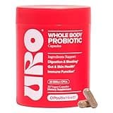 URO Whole Body Probiotic – 3-in-1 Probiotic Supporting Gut, Skin, and Oral Microbiomes & Digestive Health – 20B+ CFUs, Licorice Root, Dandelion – Non-GMO, Vegan, Gluten-Free – 30 Capsules