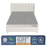 Greaton, 0.75-Inch Heavy Duty Vertical Wooden Bunkie Board/Bed Slats, Twin, Grey