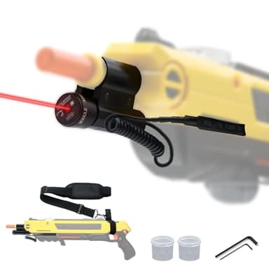 Laser Beam Sight for Bug Salt Gun 4.0,3.0,2.5,2.0,Adjustable Laser for Fly Gun Salt Shooter with Cups & Strap,Bug Salt Airsoft Accessories for Indoor and Outdoor (Only Laser Sight)