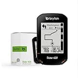 Bryton Rider 420 2.3 Inch LCD Wireless GPS Bike/Cycling Computer. Compatible with Bike Radar, 35hrs Long Battery Life, Navigation with Turn-by Turn Follow Track. Bluetooth ANT Waterproof