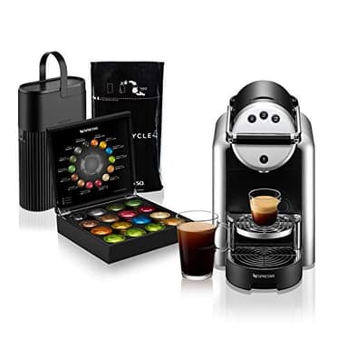 Nespresso Professional Coffee Maker Starter Bundle, Zenius Professional Coffee Machine, Presentation Box Capsules