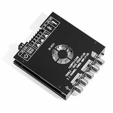 ZK-HT21 Bluetooth Amplifier Board 2.1 Channel Subwoofer 160W+160W+220W Bluetooth 5.0 Amplifier with Treble and Bass Control for DIY Speakers