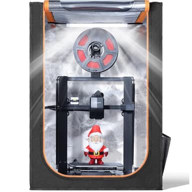 3D Printer Enclosure with LED Lighting, Fireproof Dustproof Tent Constant Temperature Protective Cover for Creality Ender 3 V3 SE/KE/Ender 3/Ender 3 Pro/Ender 3V2/Ender 3S1/Neo/Anycubic Elegoo, Medium
