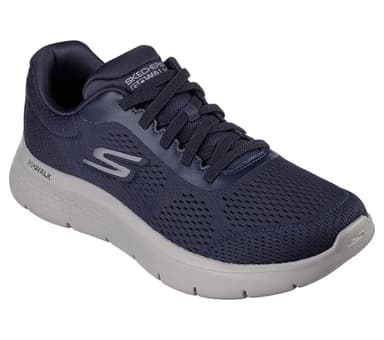 Go Walk Mens Go Walk Flex - Remark Sneaker, Navy/Grey, 10