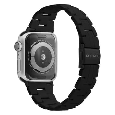 Solace Bands Slim Matte Resin Watch Band - Universal Fit for Apple Watch Bands for Women and Men, iWatch Bands for 38mm 40mm 41mm 42mm 44mm 45mm 49mm Ultra, SE and Series 11 10 9 8 7 6 5 4 3 2 1
