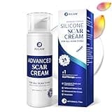 Rvlaim Scar Cream Gel, Advanced Silicone Scar Gel, Professional Scar Removal Cream for Surgical Scars, Stretch Mark, Keloid Bump, C-Section, Old and New Scars 1.7 oz(50g)