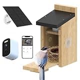 LPDISPLAY Bird House with Camera, 4MP HD Bird Houses for Outside, 2.4G WiFi & App Notify Bird Nesting & Hatching in Real Time, Auto Capture Bird Videos & Motion Detection Night Vision IP65 Waterproof