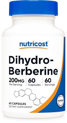 Nutricost Dihydroberberine Capsules (200mg, 60 Capsules) - More Bioavailable Metabolite of Berberine