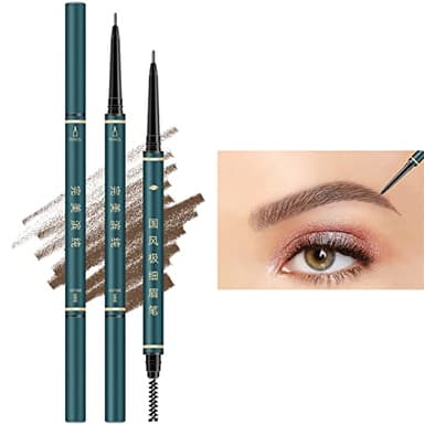 Eyebrow Pencil,3 PCS Waterproof Professional Makeup Micro Brow Pencil,Brow Kit with Eyebrow Brush and Razor,Ultra-Fine Mechanical Pencil,Eyebrow Pencils for Women