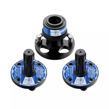 PTO Link® HD Quick-Connect System Bundle with 1 Tractor/Female Coupler & 2 Implement/Male Couplers (3 Items) | Fits 35–130 HP Tractors | Heavy-Duty Category 1 & 2 PTO Adapter