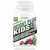 Verem Height Increase Medicine for Kids Enriching Essential Amino Acids, Protein, and Superfoods to Support Long Bone Mineralization & Growth- 60 Chewable Tablets