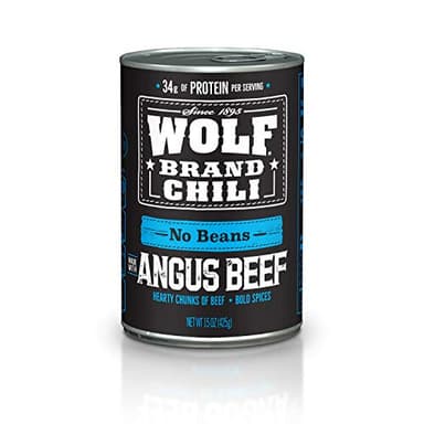 WOLF BRAND Angus No Beans Chili, 15 oz.