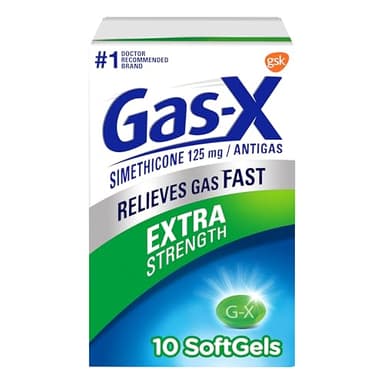 Gas-X Extra Strength Gas Relief Softgels with Simethicone 125 mg - 10 Count