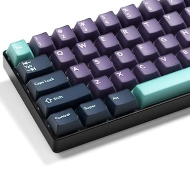 GMKWTL XVX Double Shot PBT Keycaps Set 216 Keys, Cherry Profile Custom Keyboard Keycaps, Jade Translucent Key caps Compatible with 61/64/68/84/87/100/104/108 ANSI and ISO Layout Mechanical Keyboard