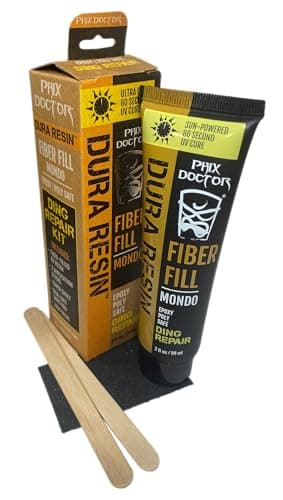 Phix Doctor SunPowered Dura Resin Mondo Dual Formula Universal Resin Epoxy & Polyester Safe Surfboard Ding Repair Kit (2 oz)