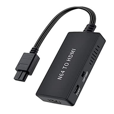 Sheiaier N64 to HDMI Converter Adapter, Converter for N64 /Gamecube/Super NES Game Video Signal to HDMI Signal, Displayed on 1080p HD TV/Moniter.