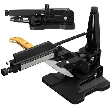 XARILK Portable Folding Knife Sharpener XAR-FS1, Adjustable Angle Sharpening System with 240#, 400#, 800#, 2000# Diamond Stone Set for Pocket, Hunting, Kitchen & Serrated Knives