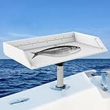 Boat Cutting Board & Bait Table with Fish Ruler–Filet Station with Rod Holder, Plier Storage, Knife Slot, Premium Marine Accessories for Boat Grills & Fish Cleaning (Ruler Version)