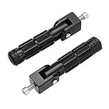 M8 Motorcycle Foldable Foot Pegs Front Footpeg Electric Car Anti-Skid Rearsets Folded Footrest Bicycle 90 Degree Fixed Folding Passenger Pedal Universal For YAMAHA Honda Suzuki Kawasaki Ducati Aprilia