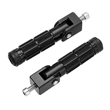 M8 Motorcycle Foldable Foot Pegs Front Footpeg Electric Car Anti-Skid Rearsets Footrest Bicycle 90 Degree Fixed Folding Passenger Pedal Universal For Ebike Super 73 S2/ZX/RX/R/S Adventure Series