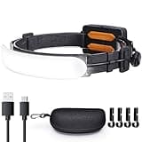 svsviio Headlamp Rechargeable PRO+,7500mAh 1500 Lumen Super Bright 230°Beam LED Head Lamp,Head Lights for Forehead,3 Modes,IPX6 Headlamps for Adults Camping/Mechanic/Hard Hat