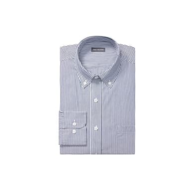 Van Heusen mens Regular Fit Pinpoint Stripe Dress Shirt, Ocean, 17.5 Neck 34 -35 Sleeve US