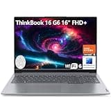 Lenovo ThinkBook 16 G6 16" FHD+ Laptop Computer, Hexa-Core AMD Ryzen 5 7430U (Beat i7-1355U), 32GB DDR4 RAM, 1TB PCIe SSD, WiFi 6, Bluetooth 5.3, Fingerprint Reader, Windows 11 Pro, AZ-XUT