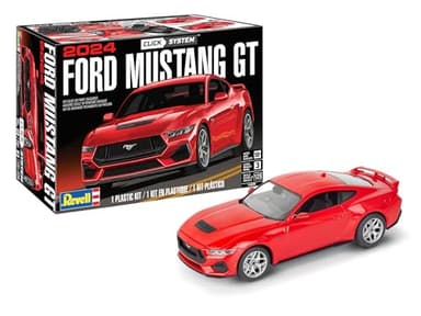 Revell 14586 2024 Ford Mustang GT 1:25 Scale 65-Piece Skill Level 3 Model Car Building Kit