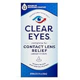 Clear Eyes Contact Lens Relief Eye Drops, 0.5 Fl Oz