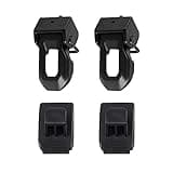 OEM Original Latch Locking Hood Catch Kit Compatible with Jeep Wrangler JK 2007-2018 Stainless Steel Hood Catches Kit