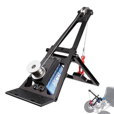 AOLTNRC 1/10 RC Crawler Tow Truck Build Kit Upgrades, Double Stent Rescue Tow Truck Crane Arm Wrecker Kit with Servo for 1/10 RC Crawler and Trailer SCX10 TRX4 Capra LCG Chassis DIY Build Parts