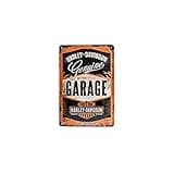 Nostalgic-Art 20 x 30 cm 22238 Harley-Davidson Garage, Tin Sign, Colourful