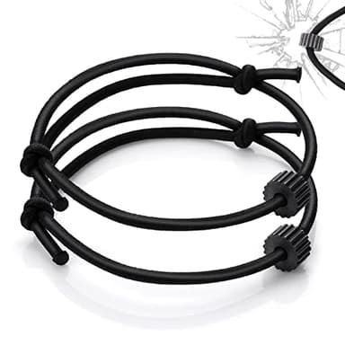 cobee Car Window Breaker Bracelet, 2 Pieces Car Glass Breaker Wrist Strap with Tungsten Carbide Bead Emergency Car Escape Tool Tempered Safety Self Rescue Tool